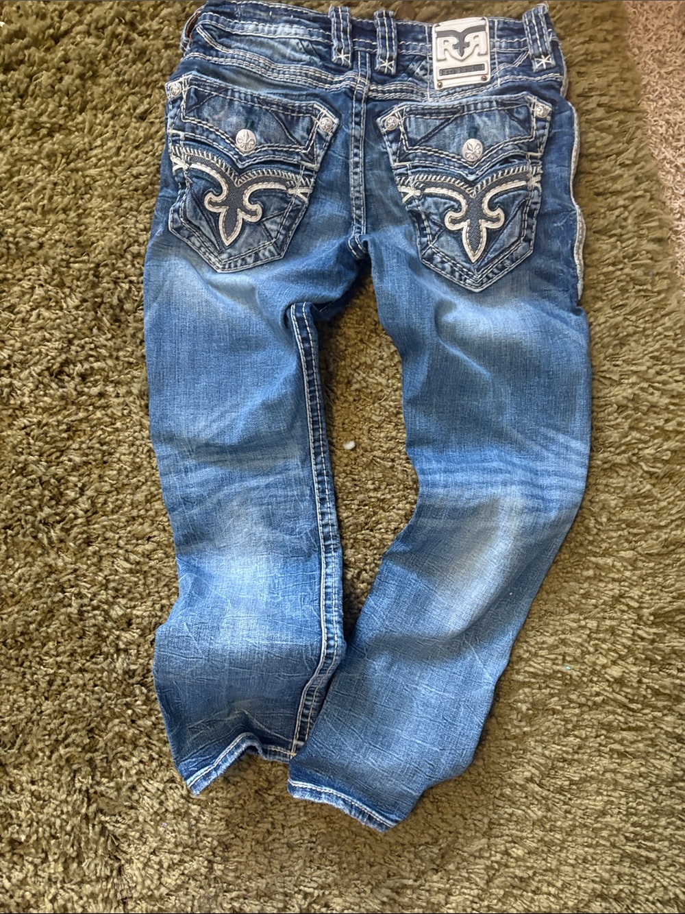 Rock Revival low rise men’s bard y2k vintage blue slim straight ⭐️ - Picture 5 of 7